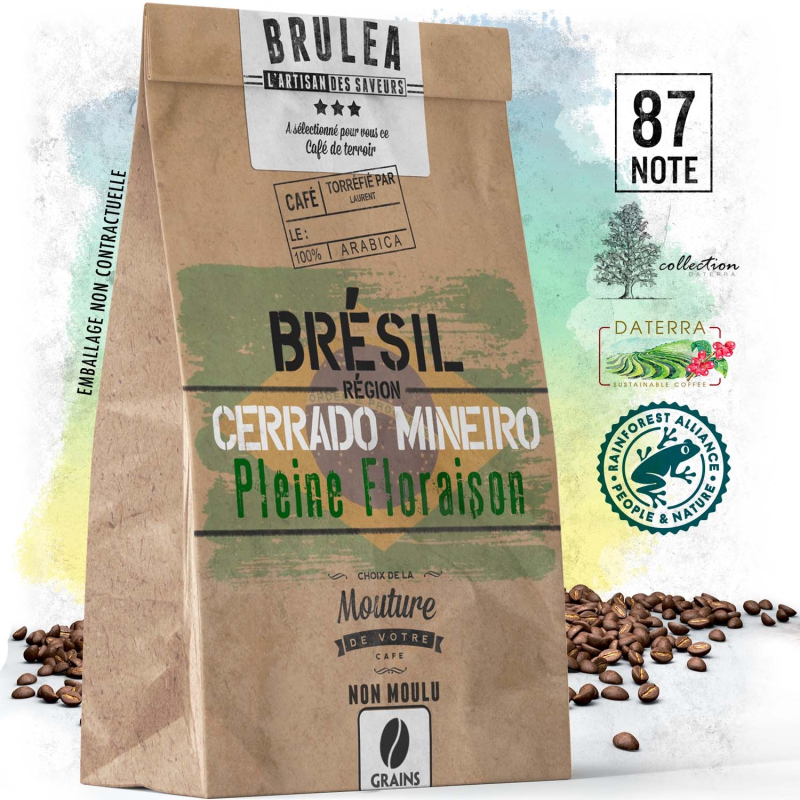Café moulu du Brésil - Pleine Floraison 250 gr